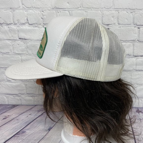 Vintage Hat Cap Snapback White Trucker Mesh Bailey's Lounge and Dining Patch - Picture 2 of 10